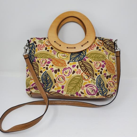 Relic Brand collection Canvas & wooden handle With Crossbody Strap - Picture 6 of 9